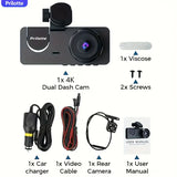 4K UHD Dash Camera for Cars with Free 32GB SD Card