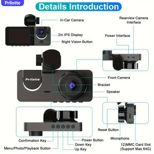 4K UHD Dash Camera for Cars with Free 32GB SD Card